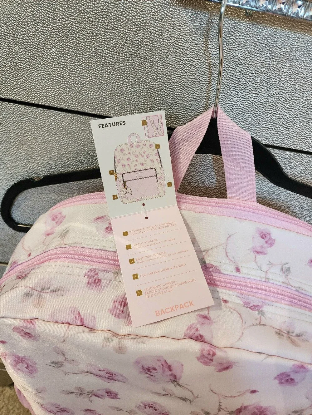 Loveshackfancy X Target Pink Backpack Lunch Tote Bag Yoobi Ribbon Rosa Floral